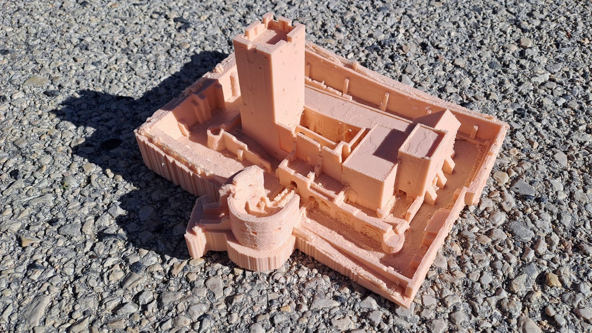 3D nyomtatott vármodell